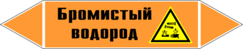 Маркировка трубопровода "бромистый водород" (k14, пленка, 716х148 мм)" - Маркировка трубопроводов - Маркировки трубопроводов "КИСЛОТА" - Магазин охраны труда и техники безопасности stroiplakat.ru